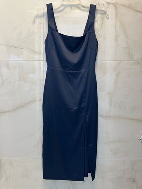 Babaton 90’s Slit Dress Navy Blue size 00 from Aritzia